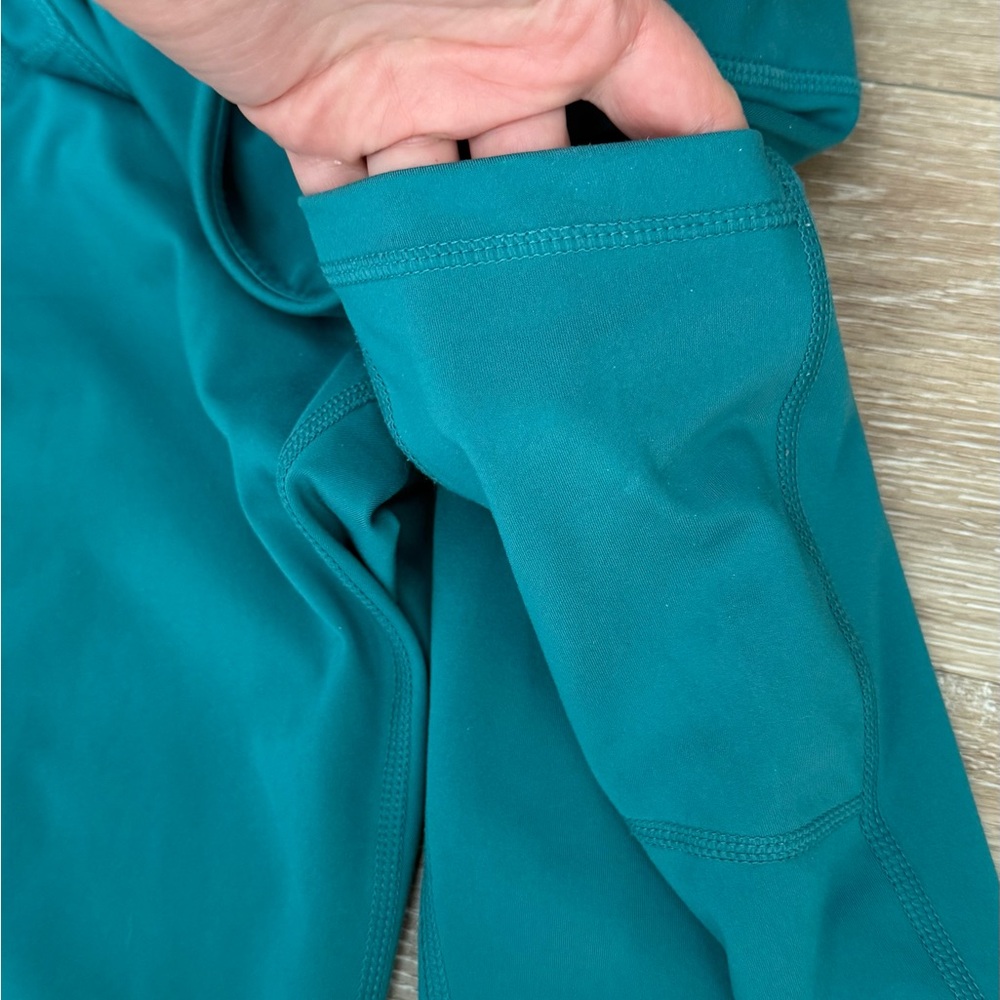 90 degree by Reflex Green Running Perforated  Activewear Leggings M - Picture 6 of 7
